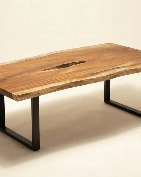Live edge Saman wood the aspen table