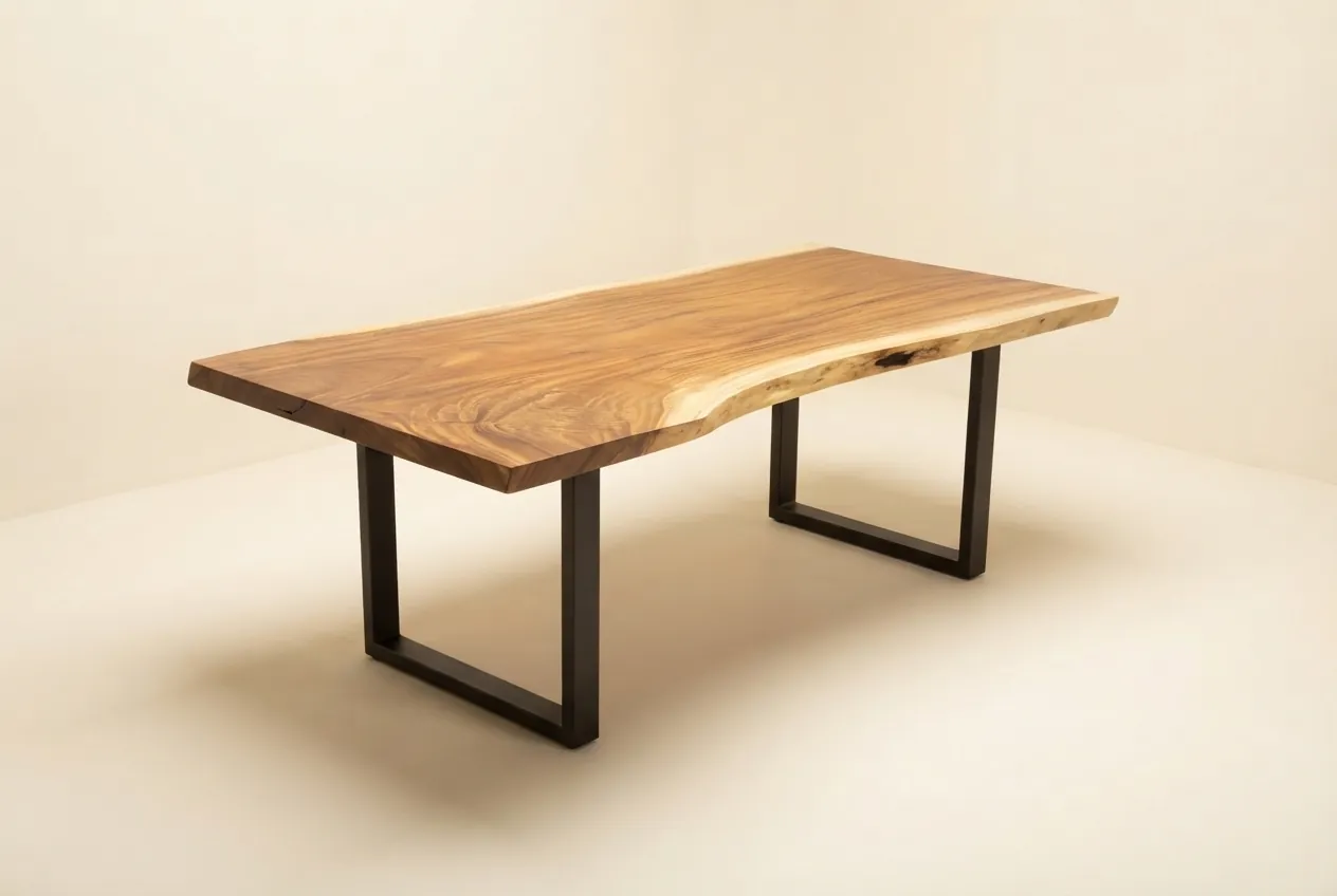 Live edge Saman wood the aurora table
