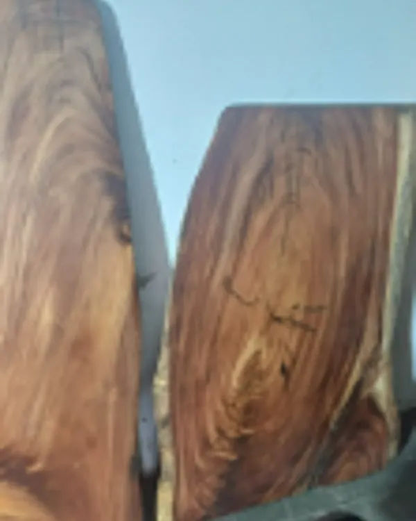 Live edge Saman wood the basalt table