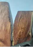 Live edge Saman wood the basalt table