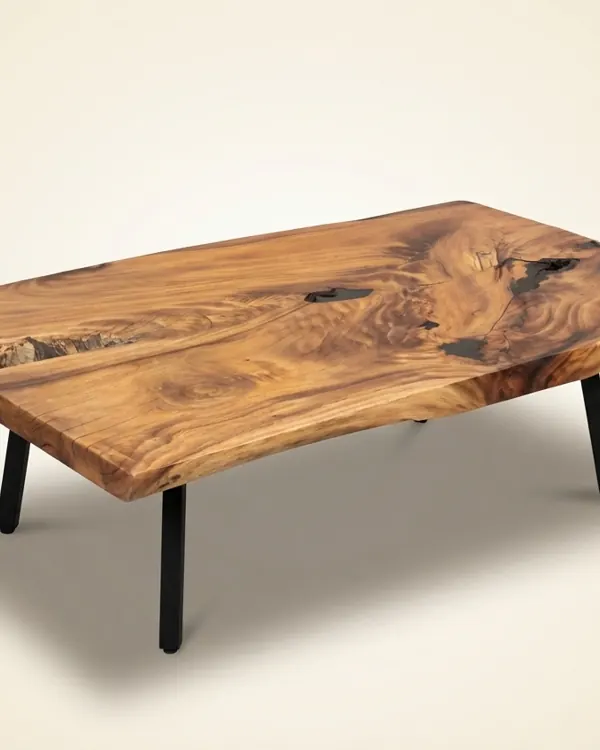 Live edge Saman wood the bluff table