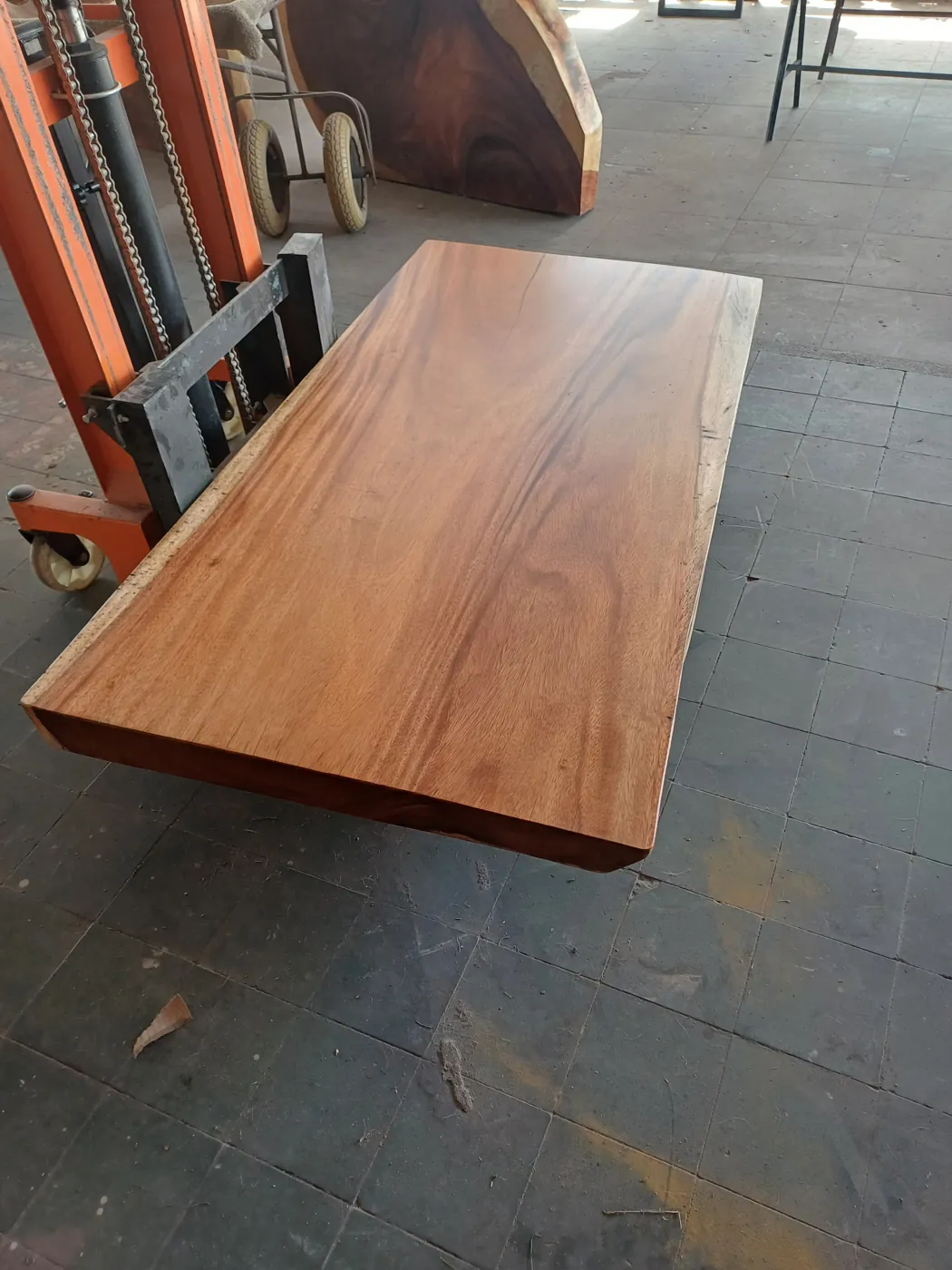 Live edge Saman wood the brook table