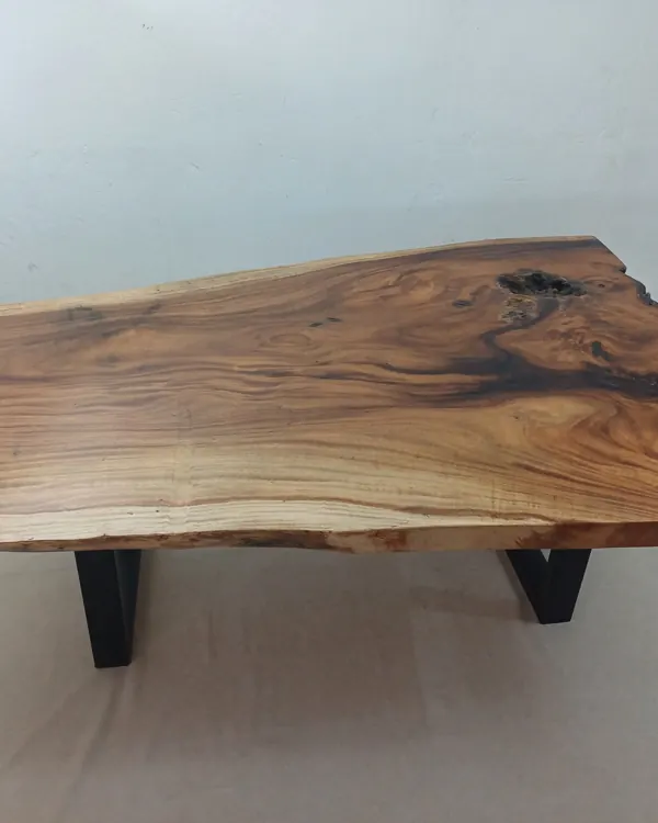 Live edge Saman wood the flint table