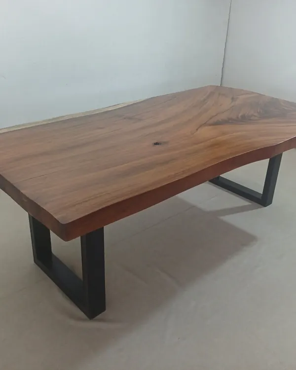 Live edge Saman wood the granite table