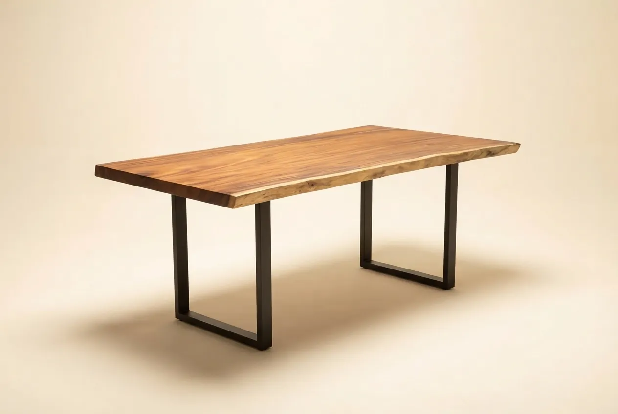 Live edge Saman wood the grove table
