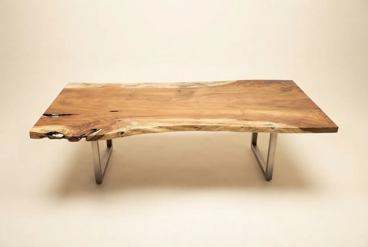 Live edge Saman wood the harbor table
