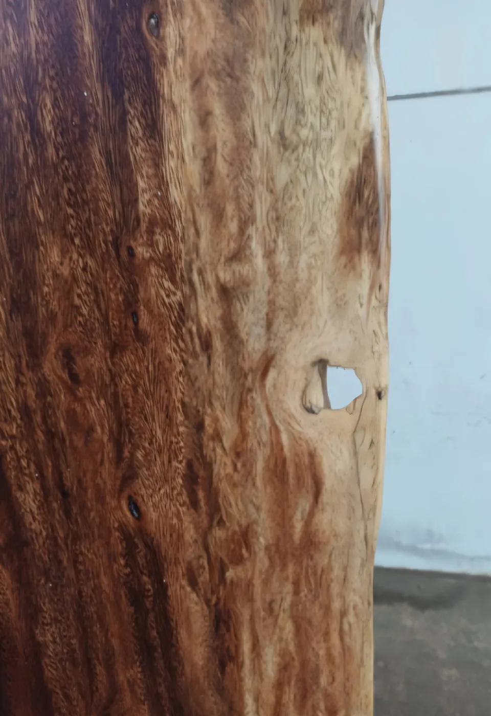 Live edge Saman wood the hazel table