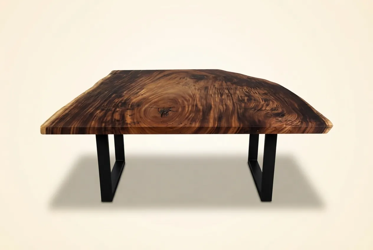 Live edge Saman wood the hollow table