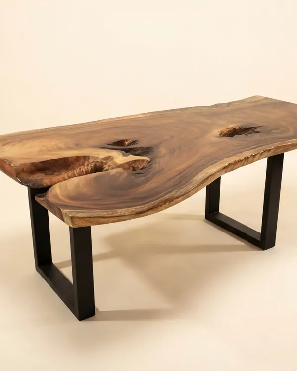 Live edge Saman wood the maple table