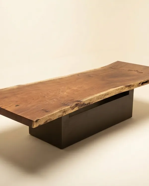 Live edge Saman wood the moss table