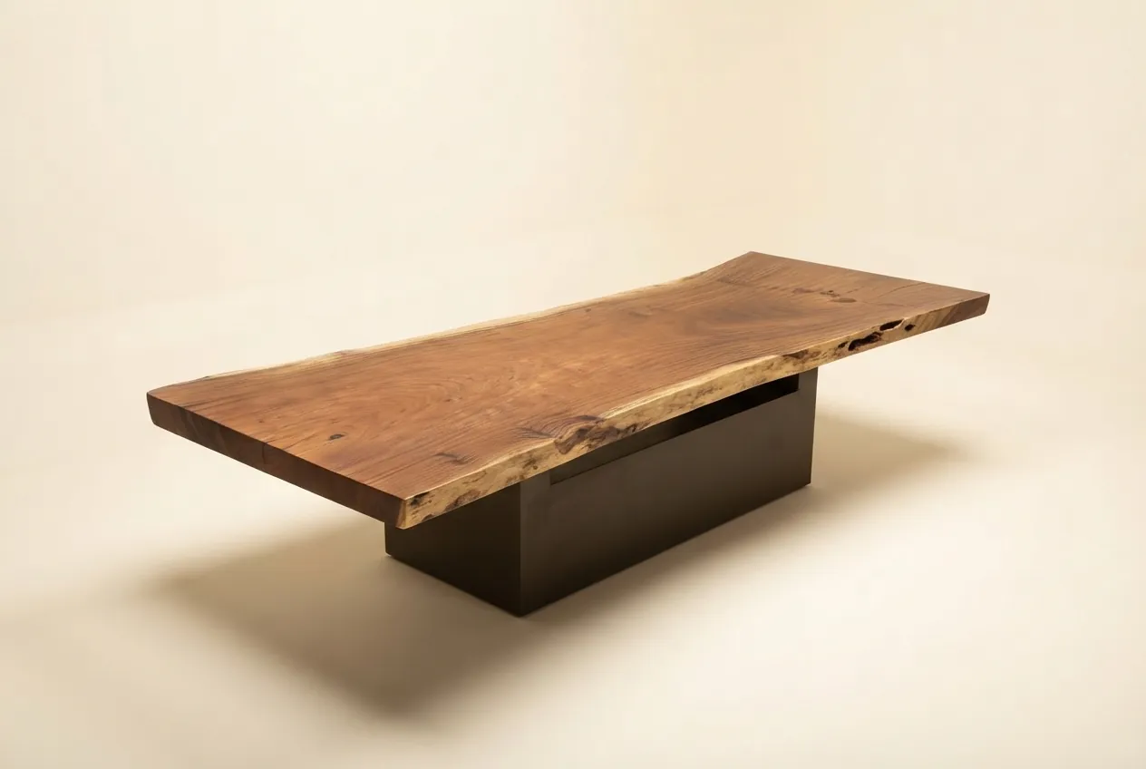 Live edge Saman wood the moss table