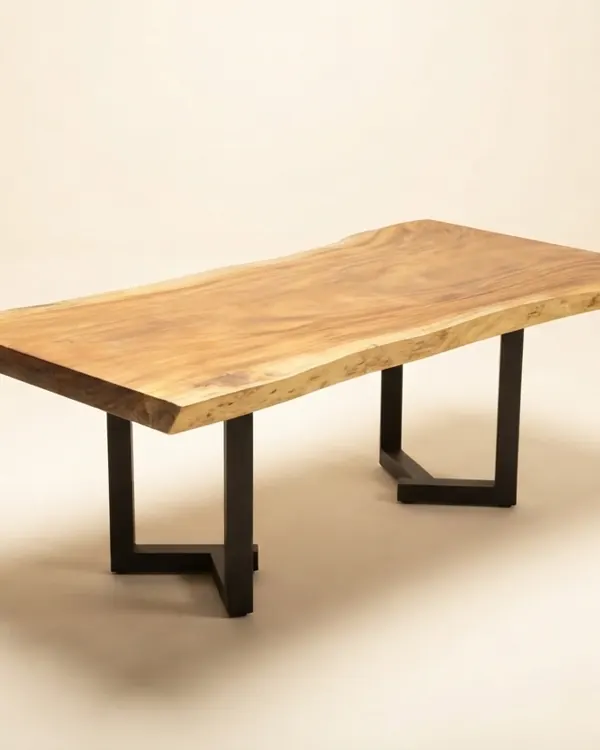 Live edge Saman wood the oak table