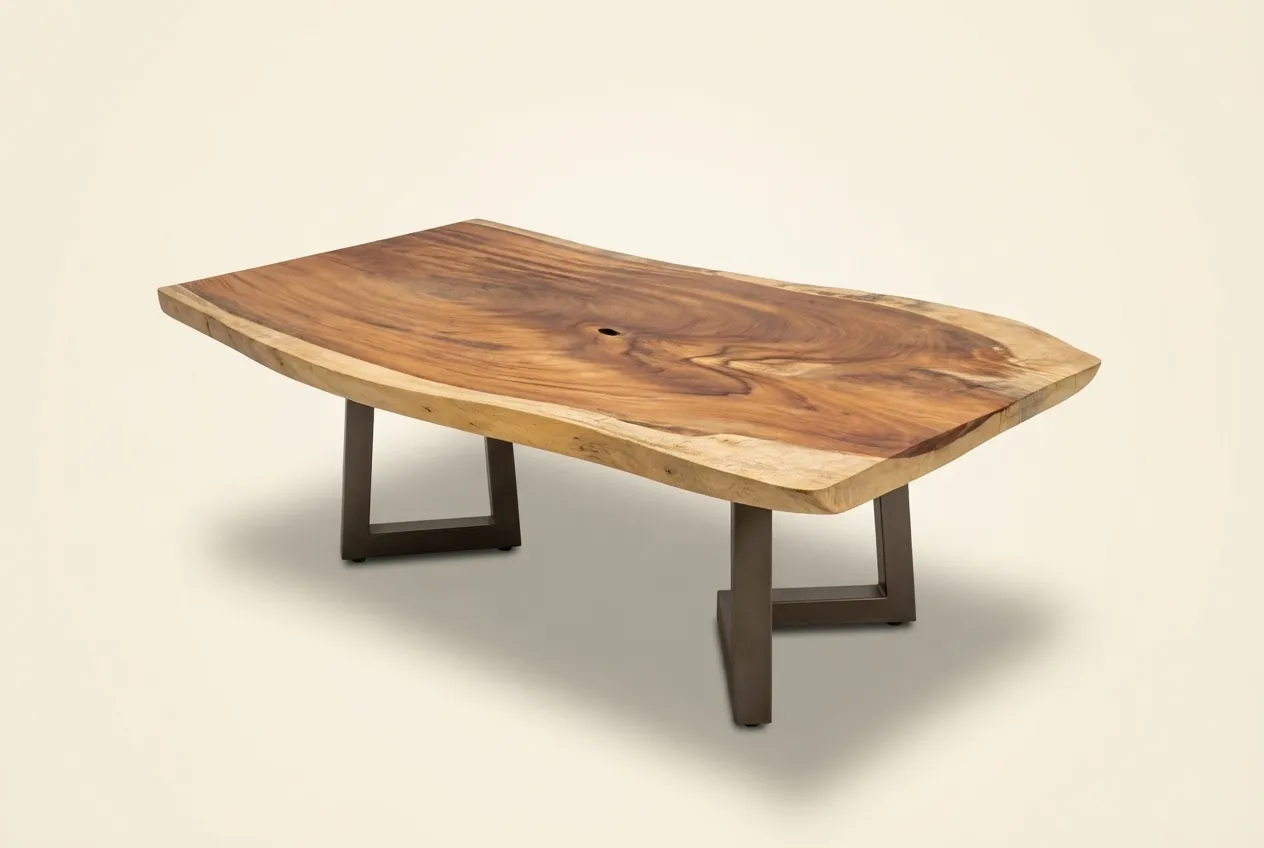 Live edge Saman wood the olive table