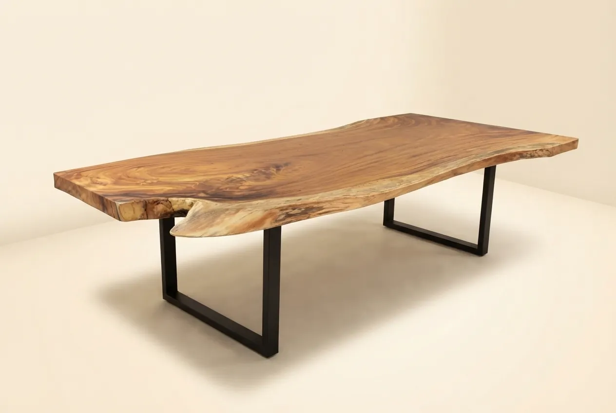 Live edge Saman wood the pine table