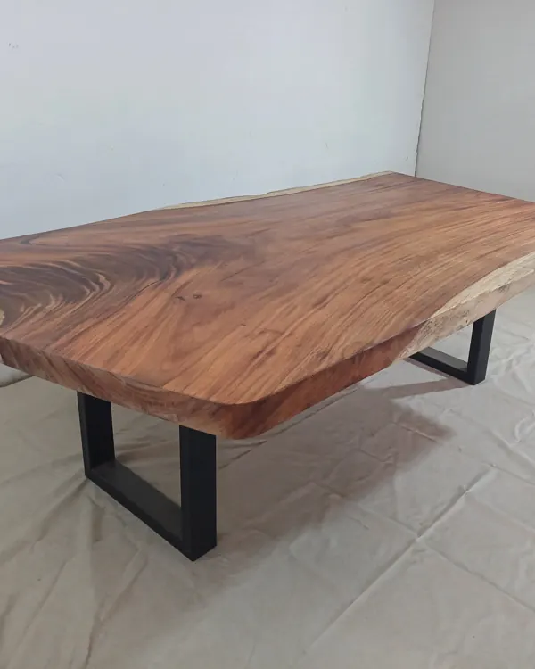 Live edge Saman wood the plume table