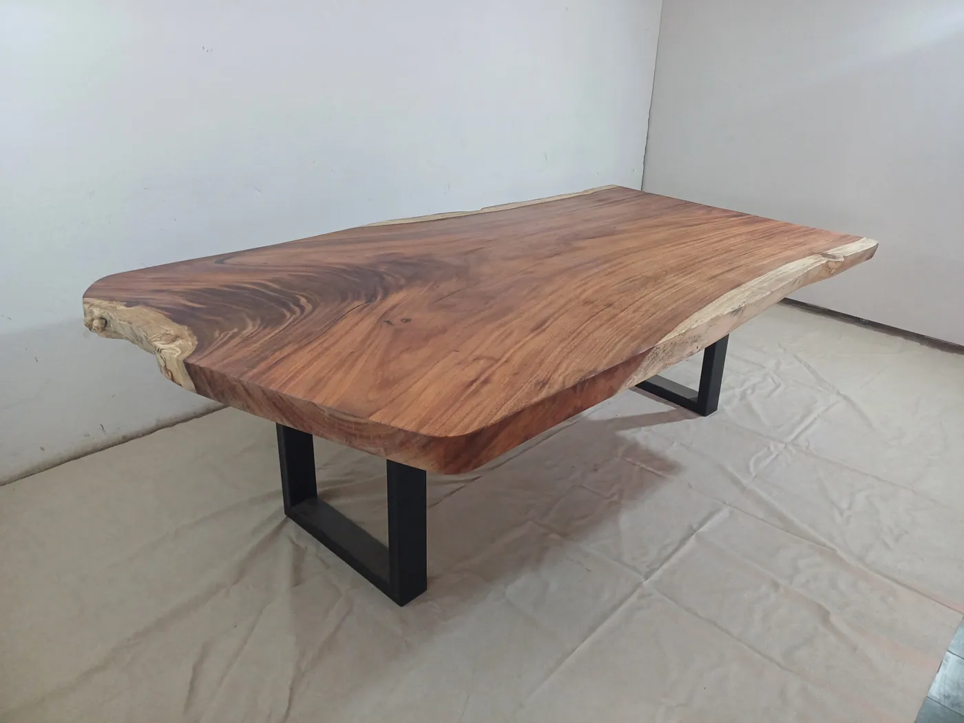 Live edge Saman wood the plume table