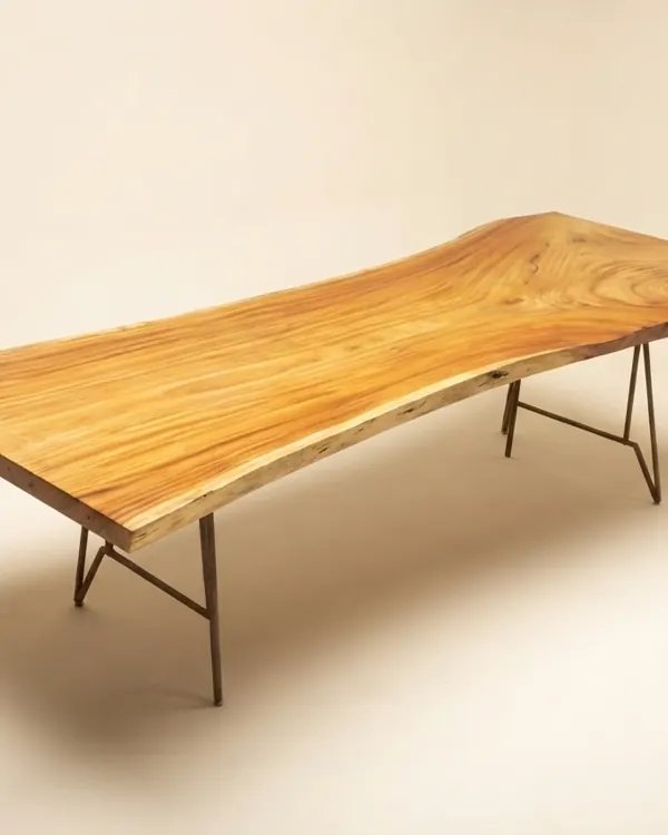 Live edge Saman wood the quarry table