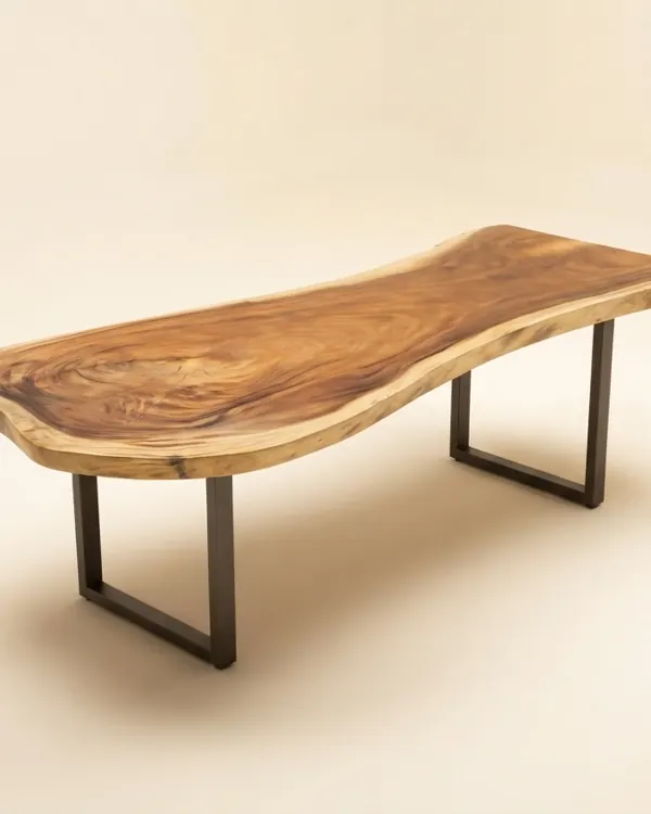 Live edge Saman wood the reed table
