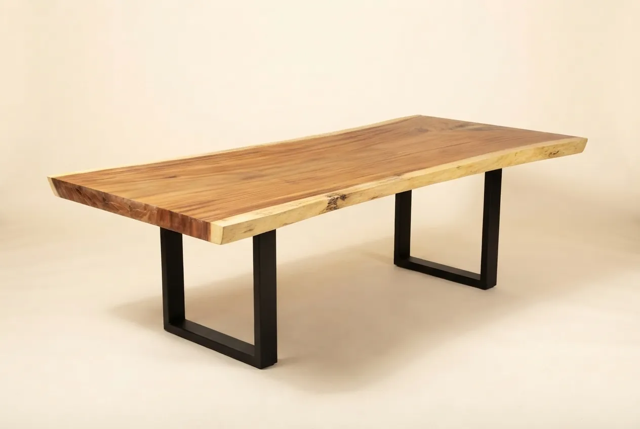 Live edge Saman wood the ridge table