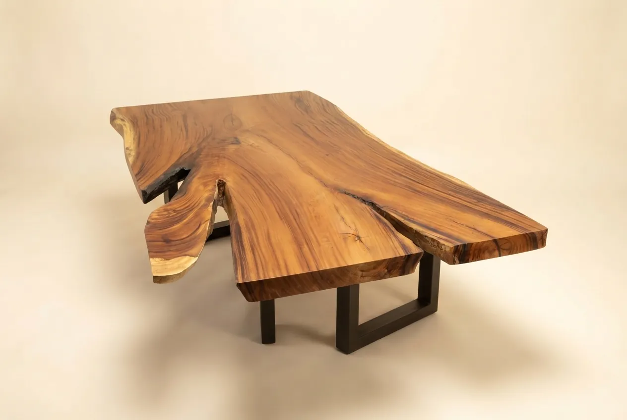 Live edge Saman wood the river table