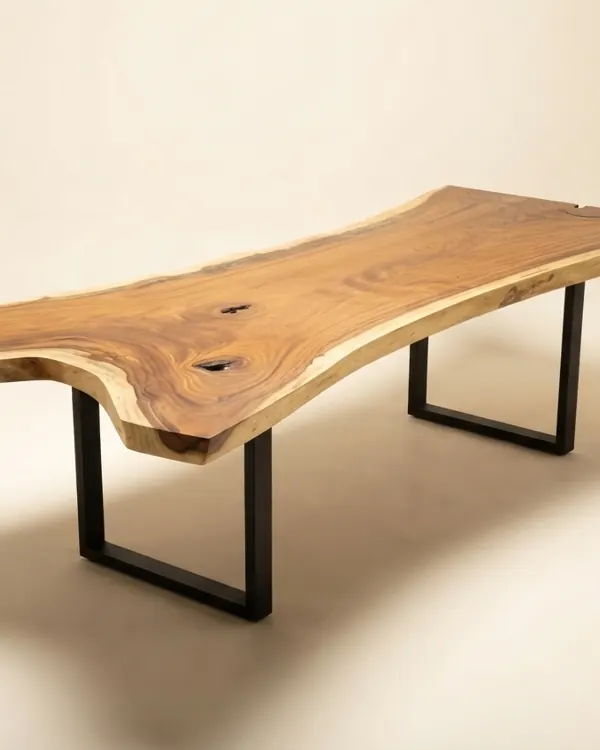 Live edge Saman wood the sequoia table
