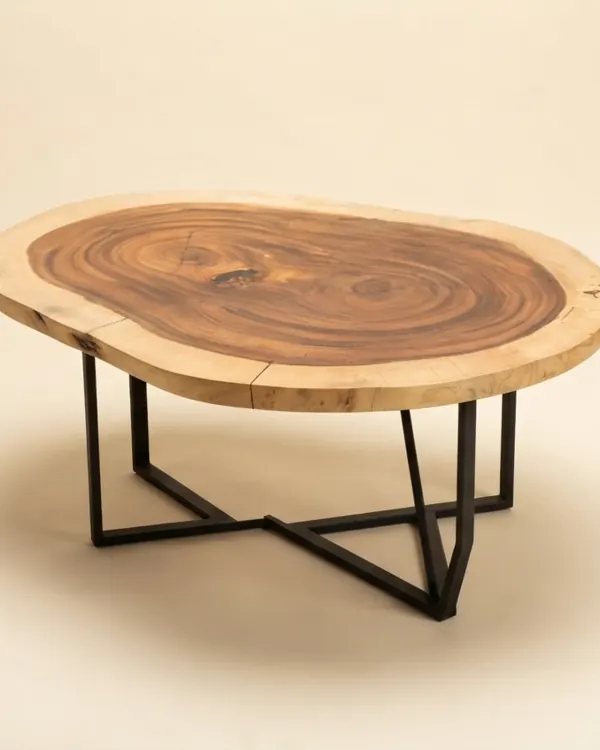 Live edge Saman wood the tundra table