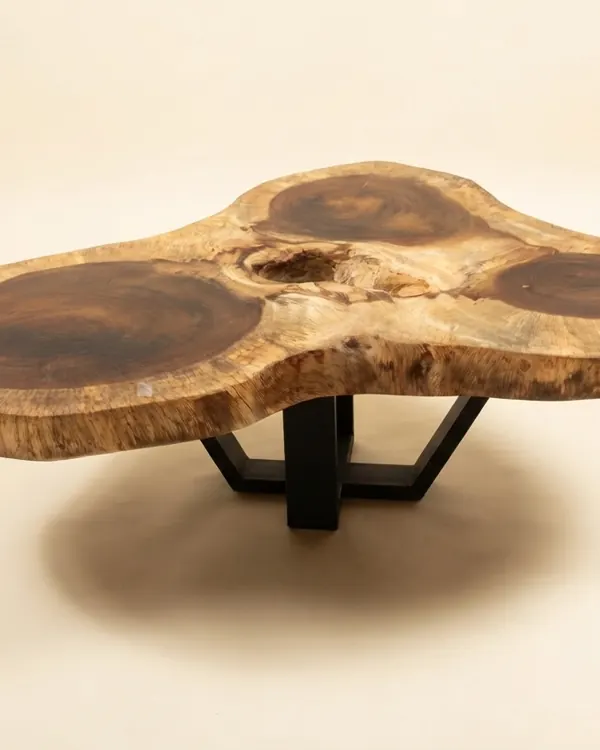 Live edge Saman wood the umber table