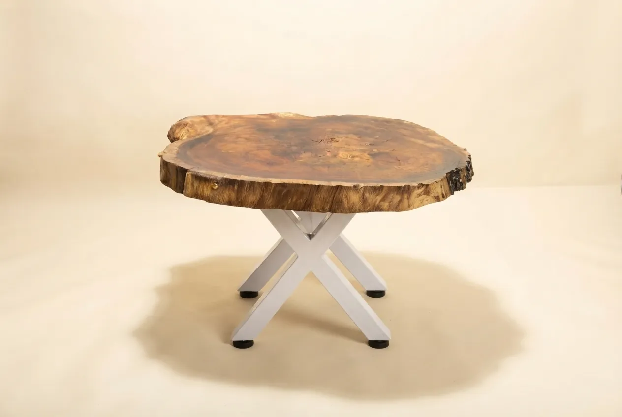 Live edge Saman wood the vale side table