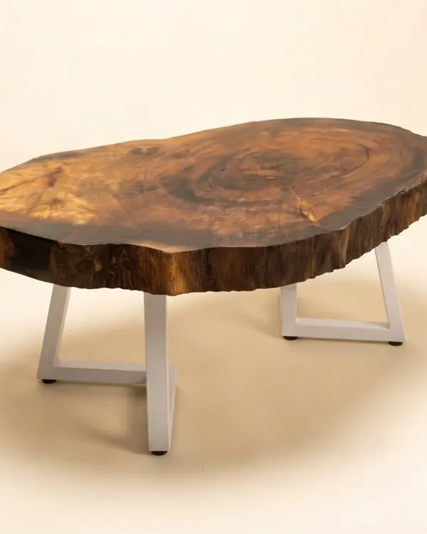 Live edge Saman wood the walnut side table